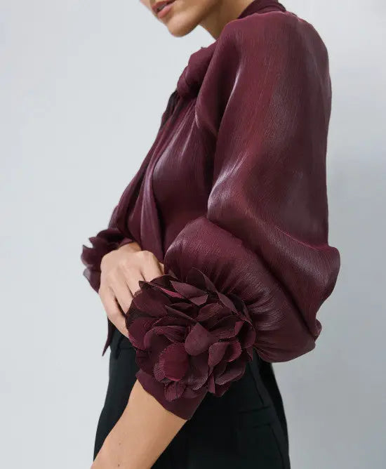Access Fashion Blusa con spille effetto fiore mod. 2014 AI25 Access Fashion
