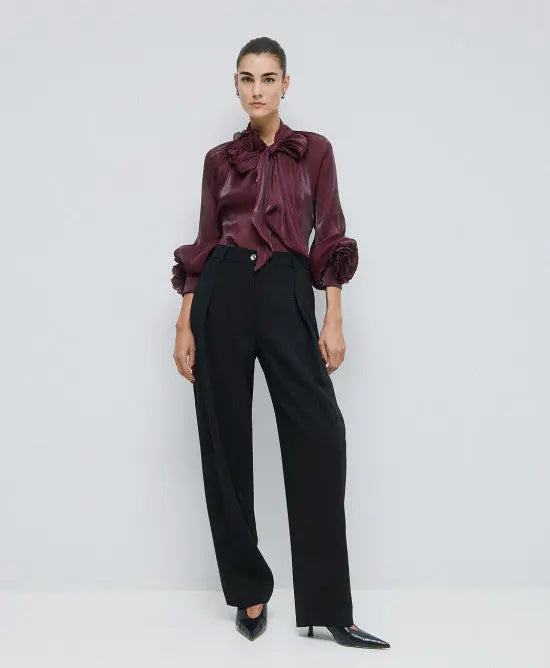 Access Fashion Blusa con spille effetto fiore mod. 2014 AI25 Access Fashion