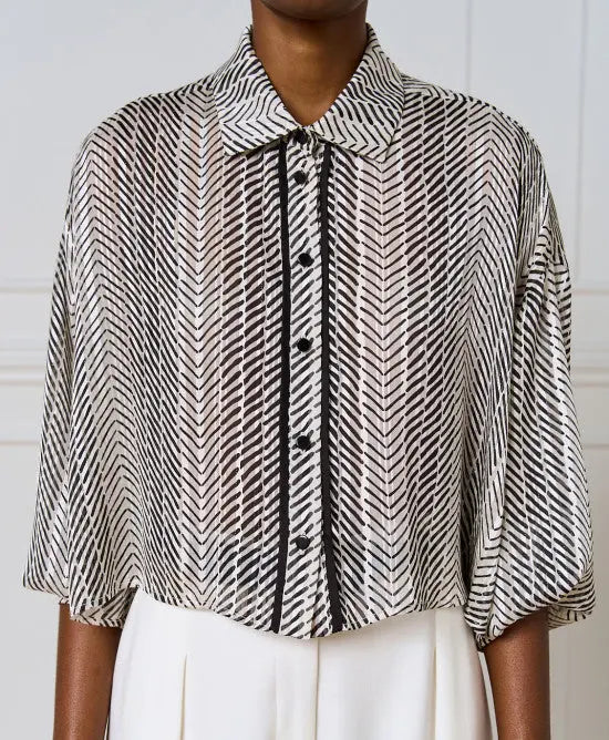 Access Fashion Camicia stampata boxy modd 7042  AI25 Access Fashion