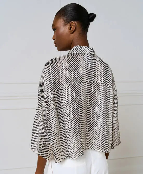 Access Fashion Camicia stampata boxy modd 7042  AI25 Access Fashion