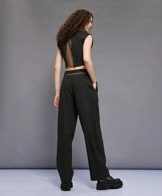 Access Fashion Gilet midi con dettaglio in rete dietro mod 2076  AI25 Access Fashion