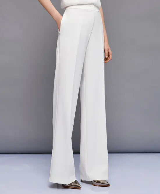 Access Fashion Pantaloni a gamba larga bianco mod. 5035  AI25 Access Fashion