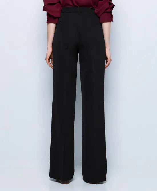 Access Fashion Pantaloni a gamba larga con bottone monogramma mod. 5054 AI25 Access Fashion