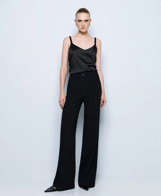 Access Fashion Pantaloni a gamba larga nero mod. 5035  AI25 Access Fashion