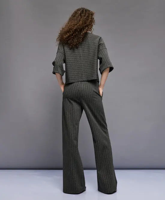 Access Fashion Pantaloni a righe gamba larga  AI25 Access Fashion