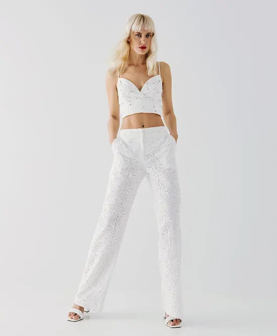 Access Fashion Pantaloni in pizzo sangallo mod. 5081 PE25 image 0