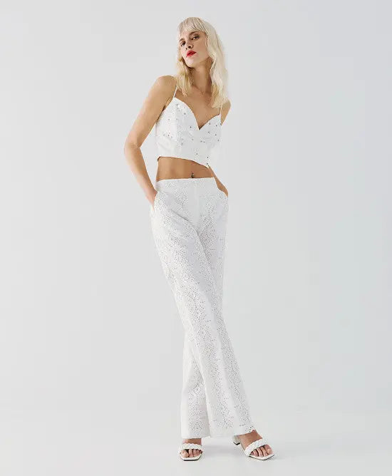 Access Fashion Pantaloni in pizzo sangallo mod. 5081 PE25 image 1