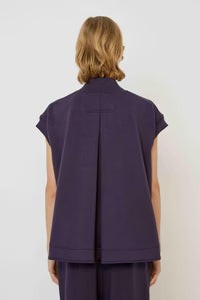 Meimeij Gilet con tasche a filetto e piega nel centro D07 AI25
