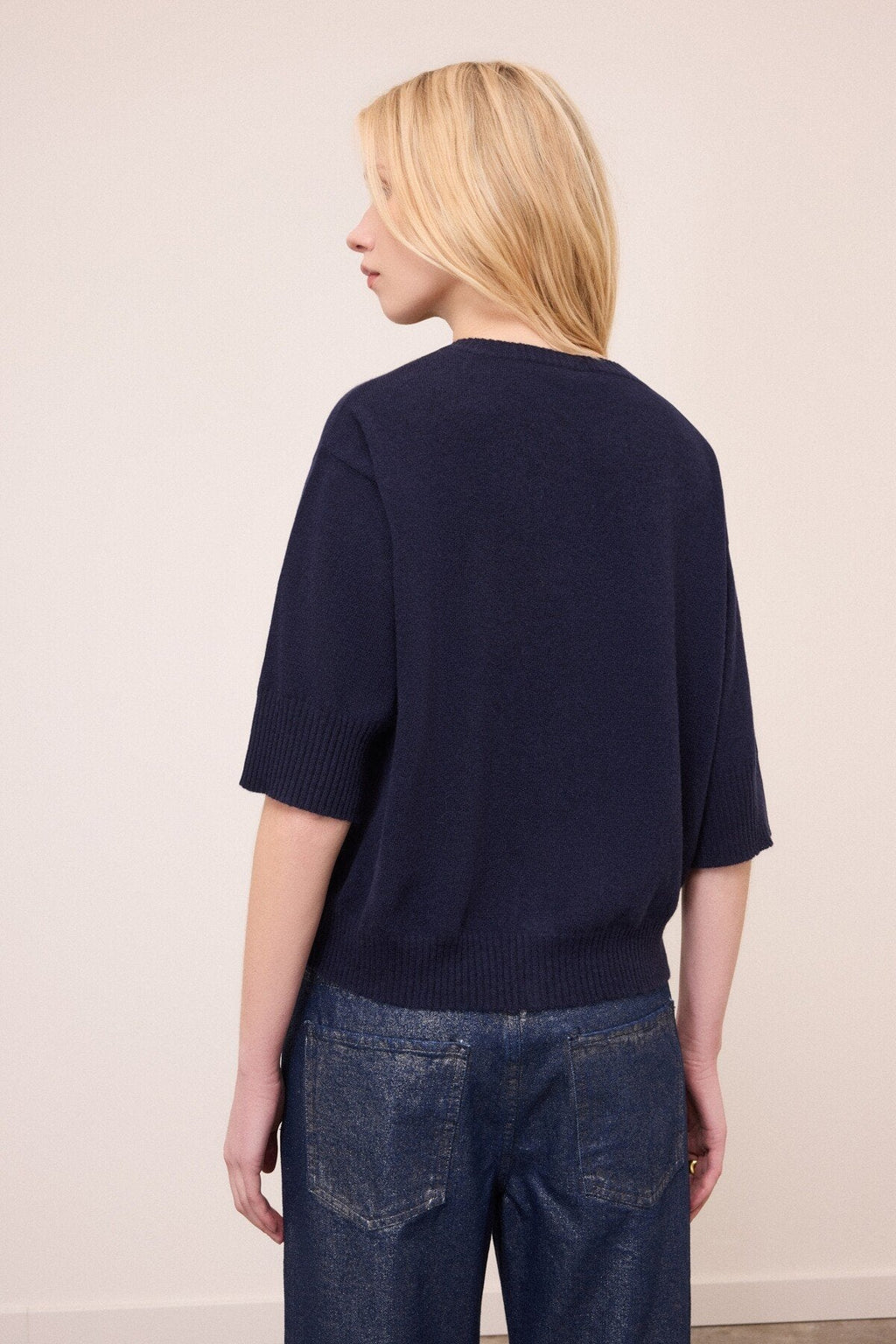 Ottod'Ame Cardigan in lana a manica corta DK9366 AI26 Ottod'Ame