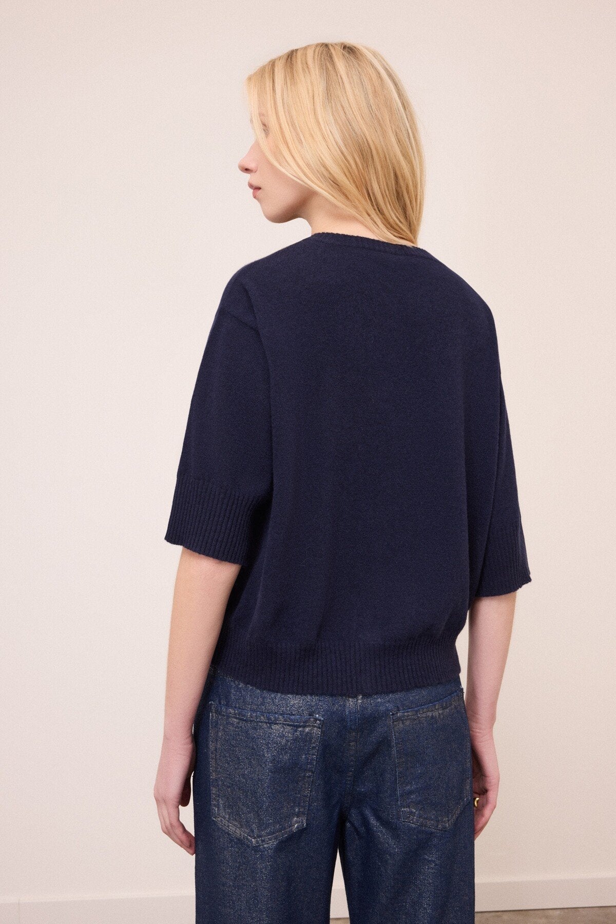 Ottod'Ame Cardigan in lana a manica corta DK9366 AI26 Ottod'Ame