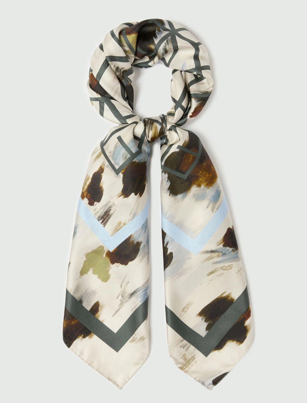 Emme Marella Foulard in seta stampato EMMCampo, panna AI26 Emme Marella