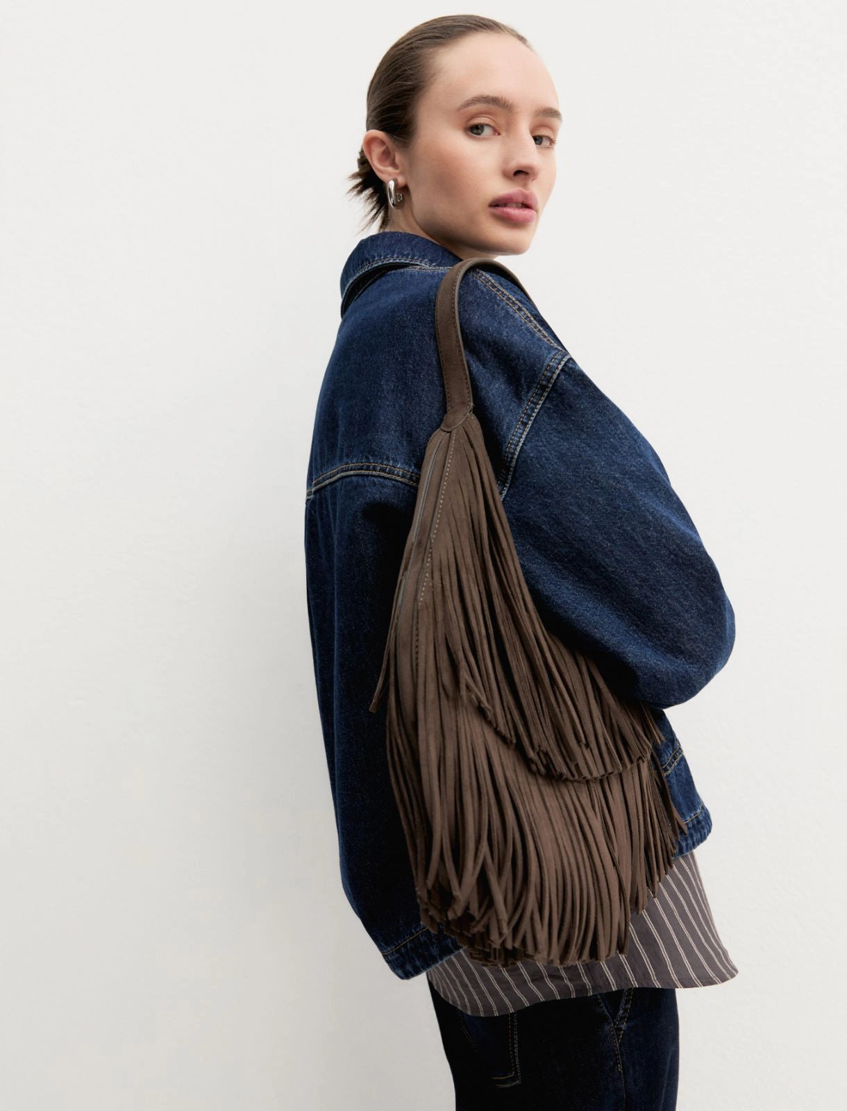 Emme Marella Borsa a spalla con frange EMMGeode AI26 Emme Marella