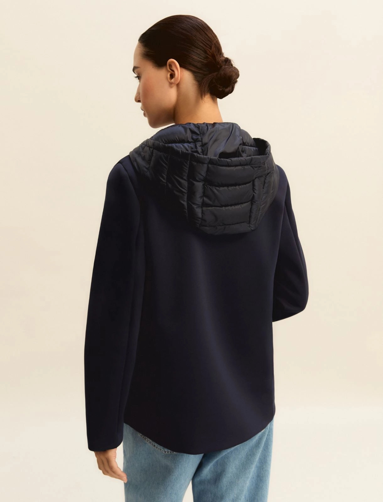 Emme Marella Giacca in jersey scuba con cappuccio removibile EMMVicolo PE26 Emme Marella