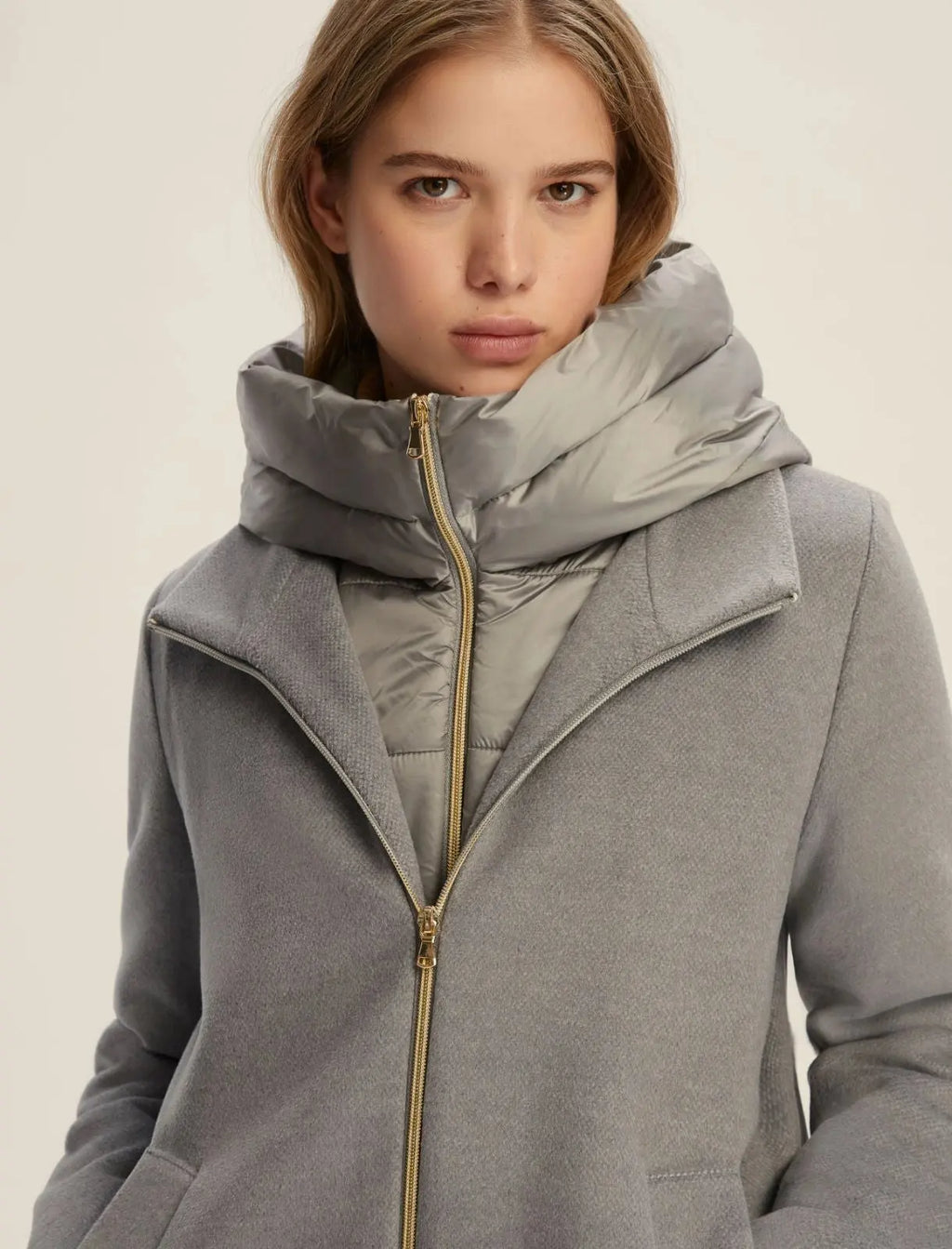 Emme Marella Giaccone imbottito in panno soft Sorriso AI25 Emme Marella