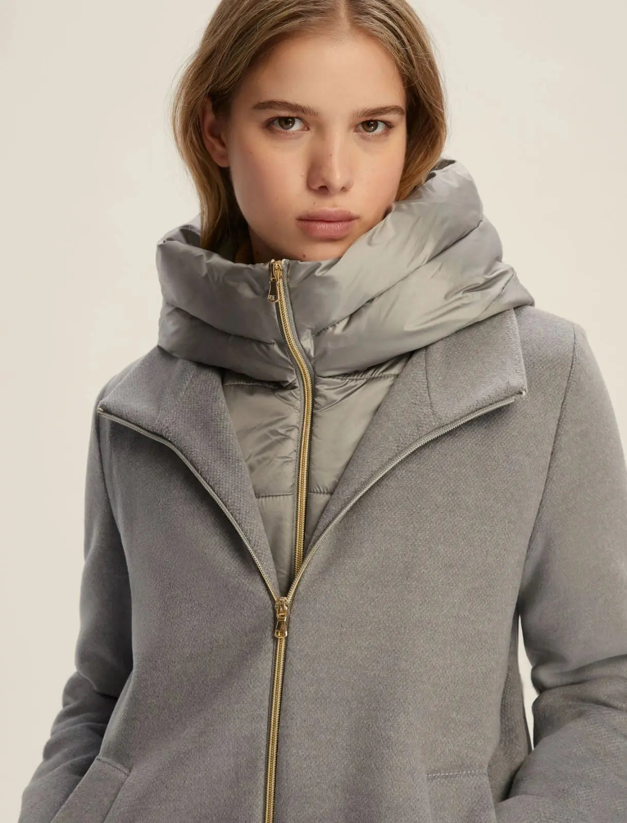 Emme Marella Giaccone imbottito in panno soft Sorriso AI25 Emme Marella