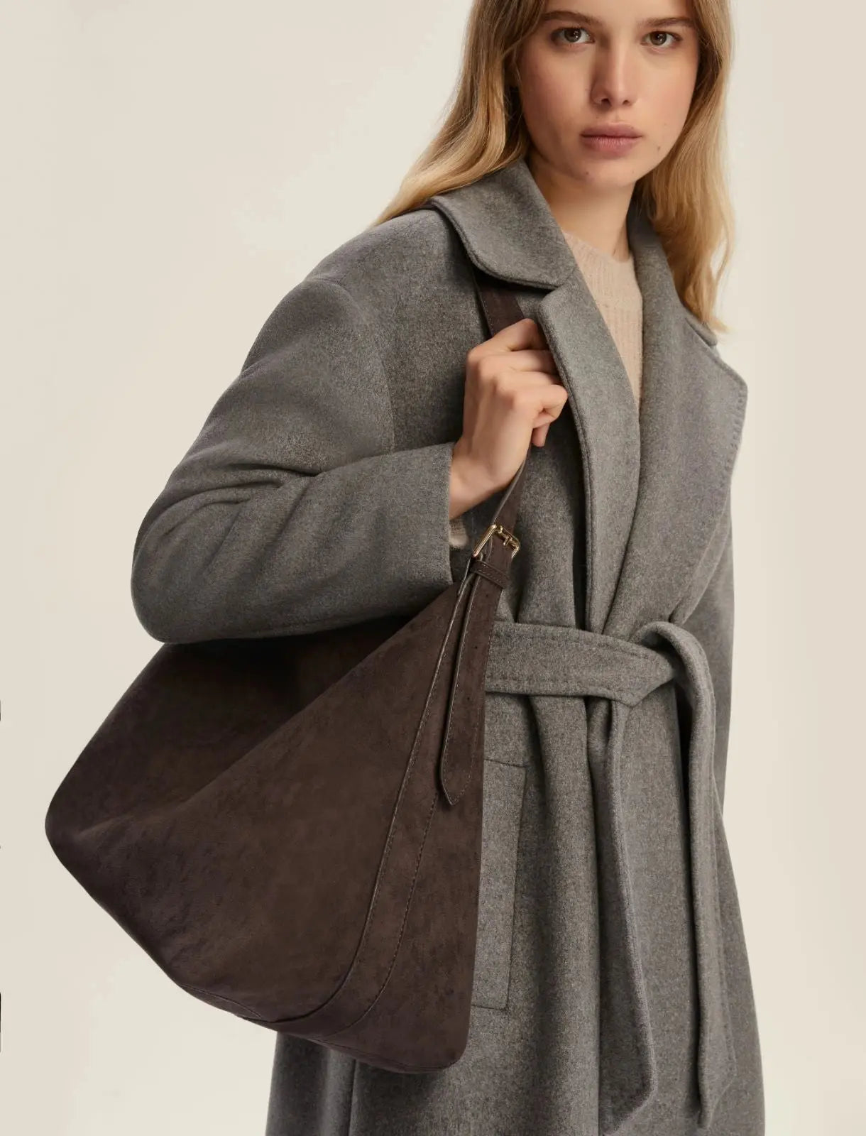 Emme Marella Maxi hobo bag, testa di  moro Adelio AI25 Emme Marella
