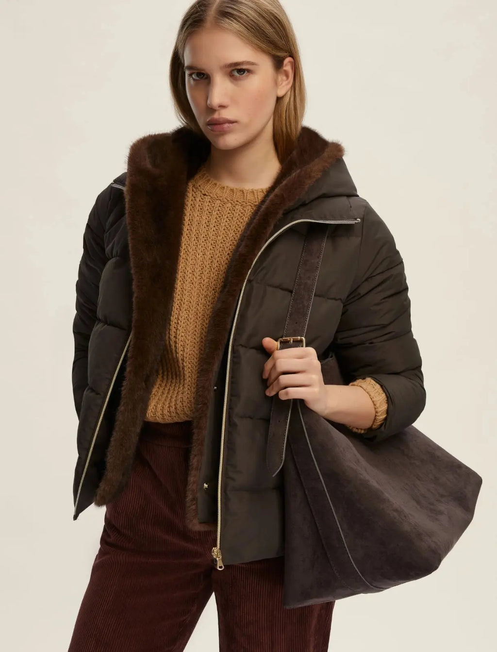 Emme Marella Piumino corto in taffetà Retore AI25 Emme Marella