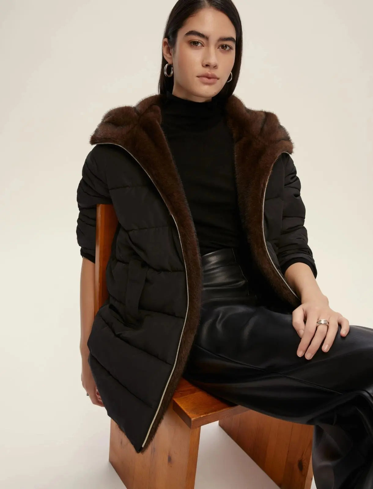 Emme Marella Piumino lungo in taffetà Gebel AI25 Emme Marella