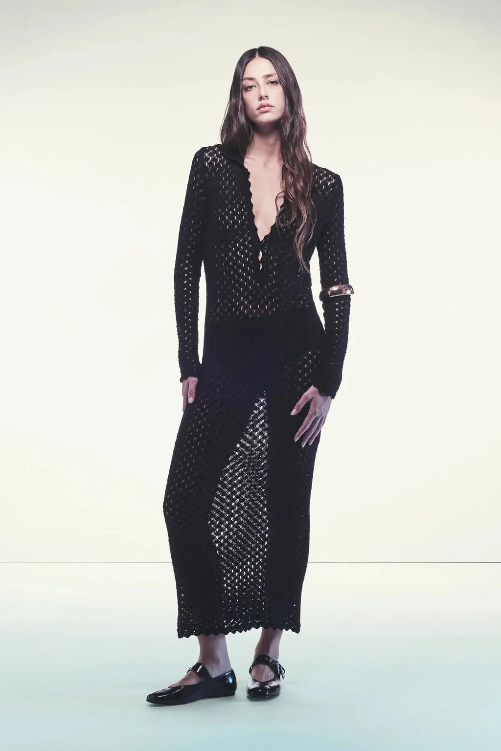 Liviana Conti  Abito Naomi traforato in lana mod. F5WA37 AI25 Liviana Conti