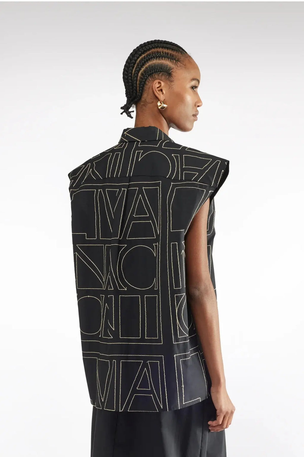 Liviana Conti Camicia in popeline di cotone ricamo logo mod. F5SK83 PE25 image 2