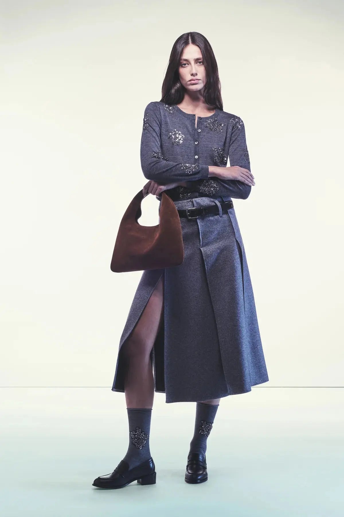 Liviana Conti  Cardigan Jolene con applicazioni effetto gioiello mod. F5WG12 AI25 Liviana Conti