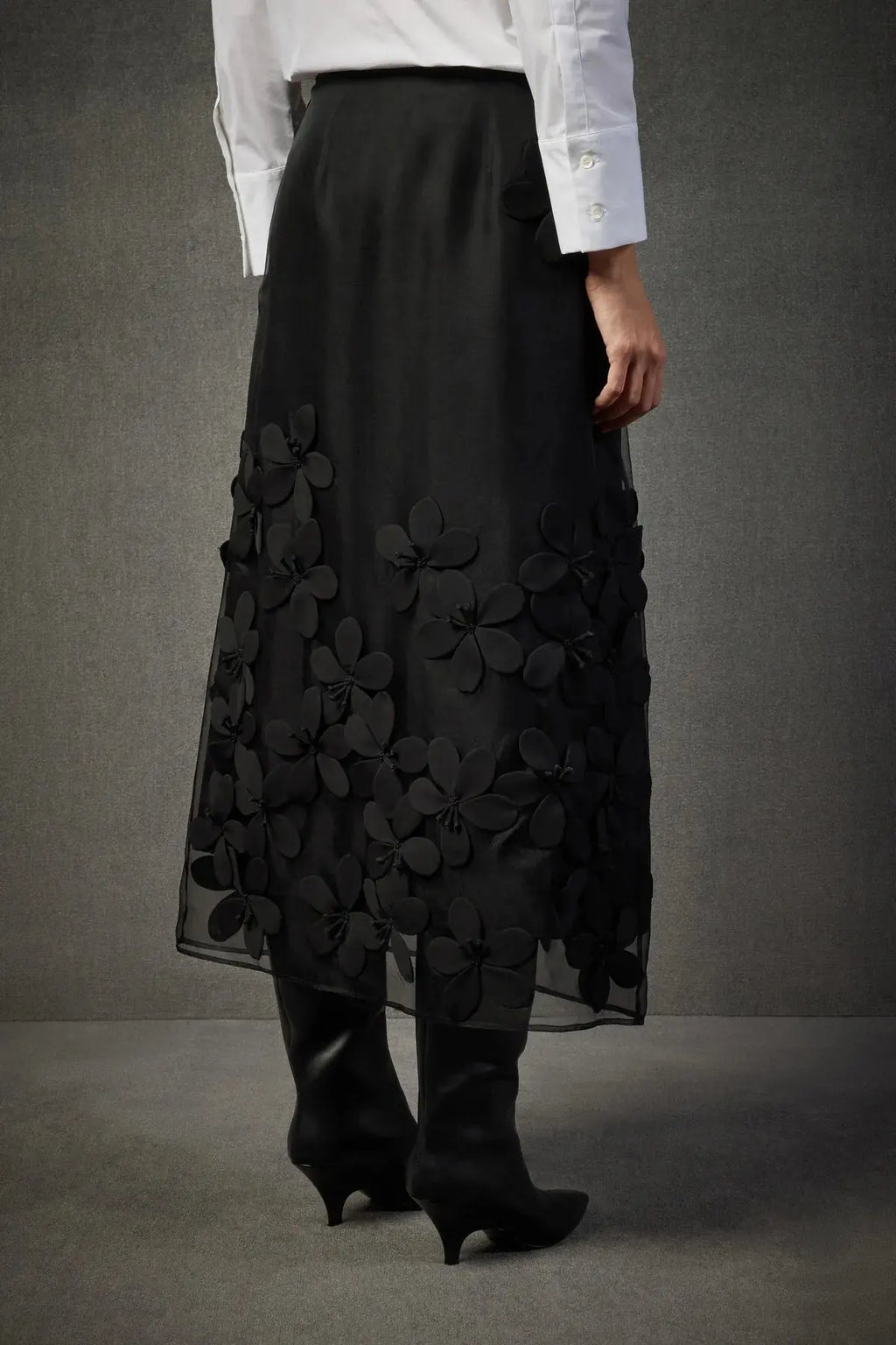 Liviana Conti Gonna Camelia in organza di seta mod. L5WW64 AI25 Liviana Conti