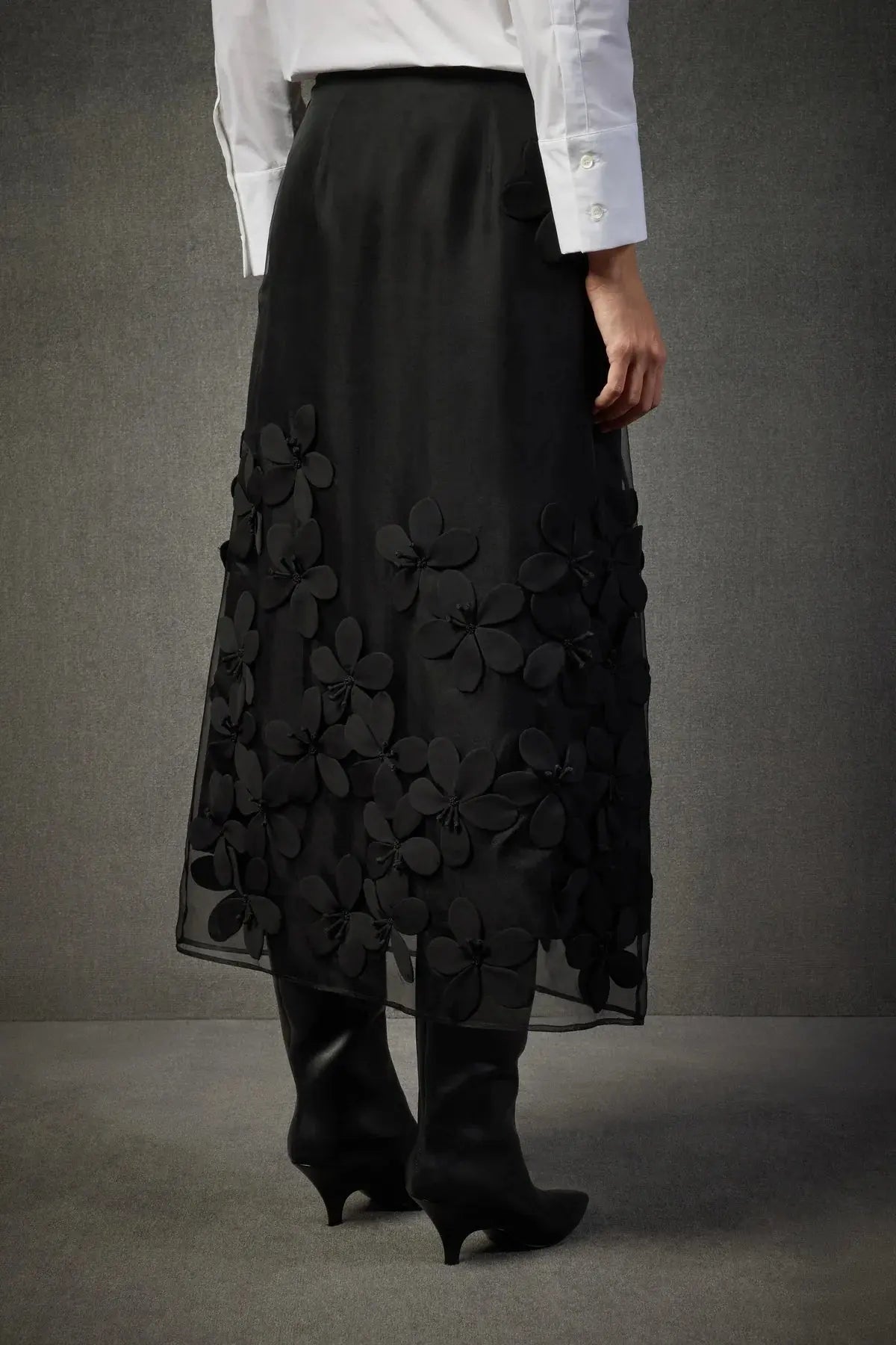 Liviana Conti Gonna Camelia in organza di seta mod. L5WW64 AI25 Liviana Conti