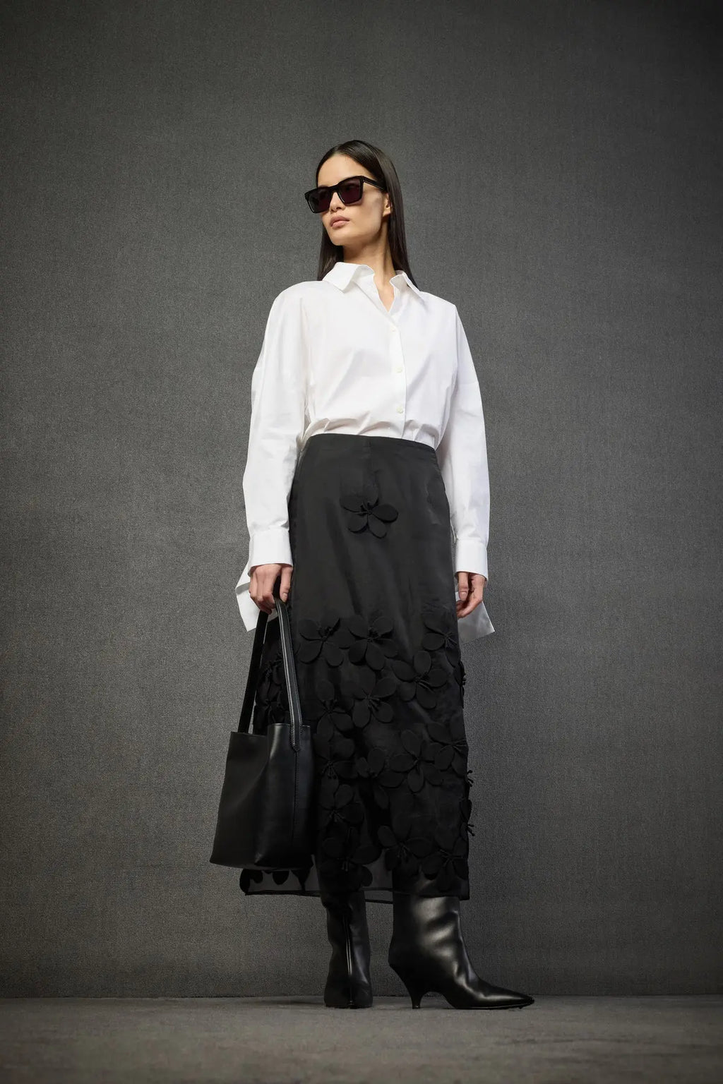 Liviana Conti Gonna Camelia in organza di seta mod. L5WW64 AI25 Liviana Conti