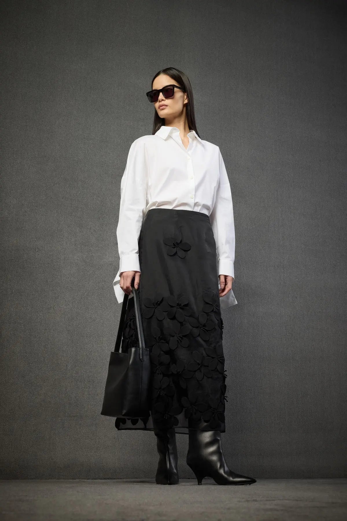 Liviana Conti Gonna Camelia in organza di seta mod. L5WW64 AI25 Liviana Conti