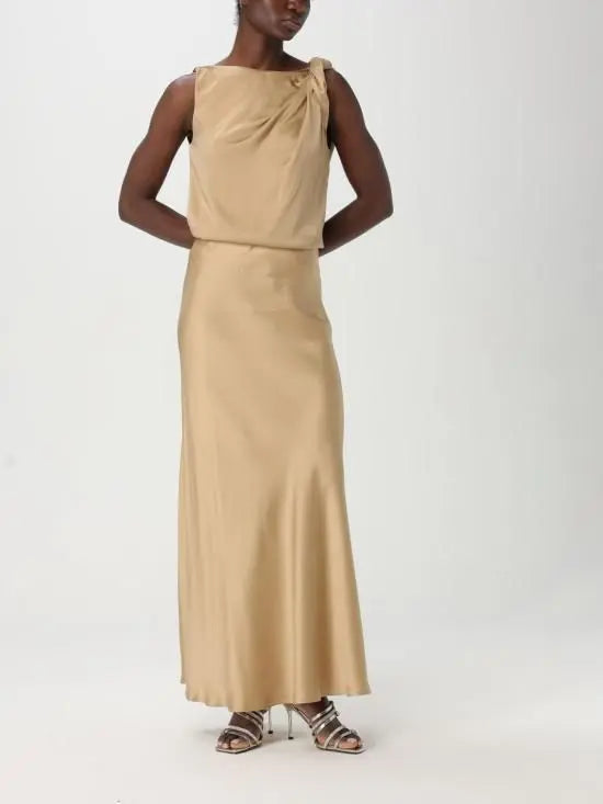 Liviana Conti Gonna midi in raso mod. F5SS76 PE25 image 0