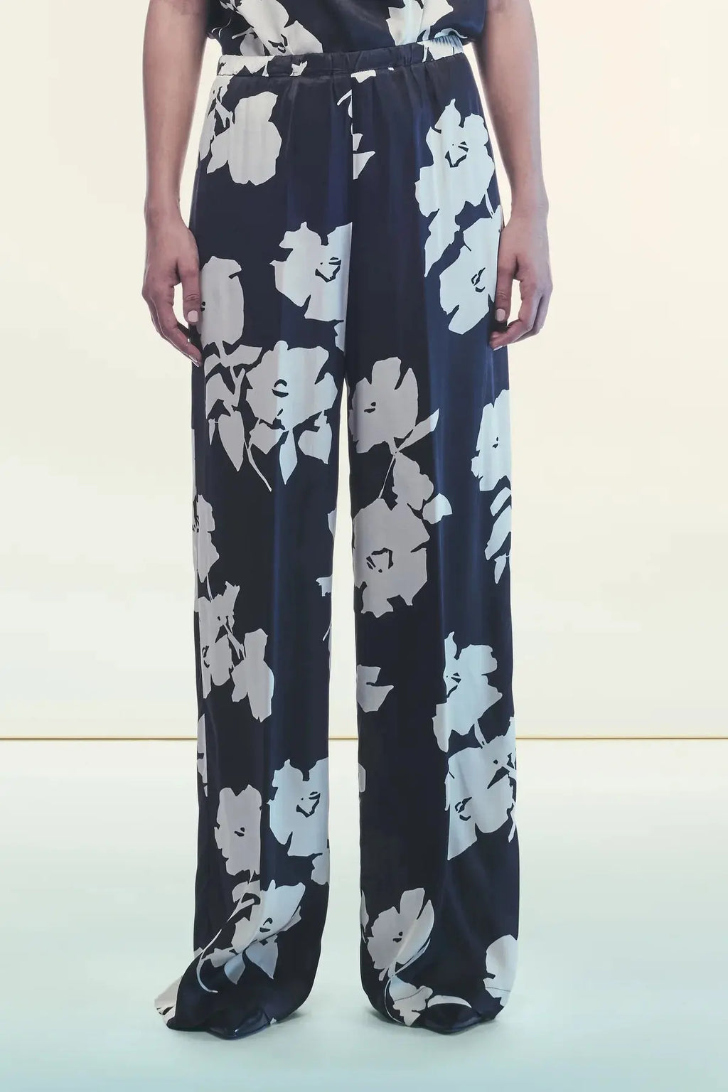 Liviana Conti Pantalone Roy in raso di viscosa stampato mod F5WU28 AI25 Liviana Conti