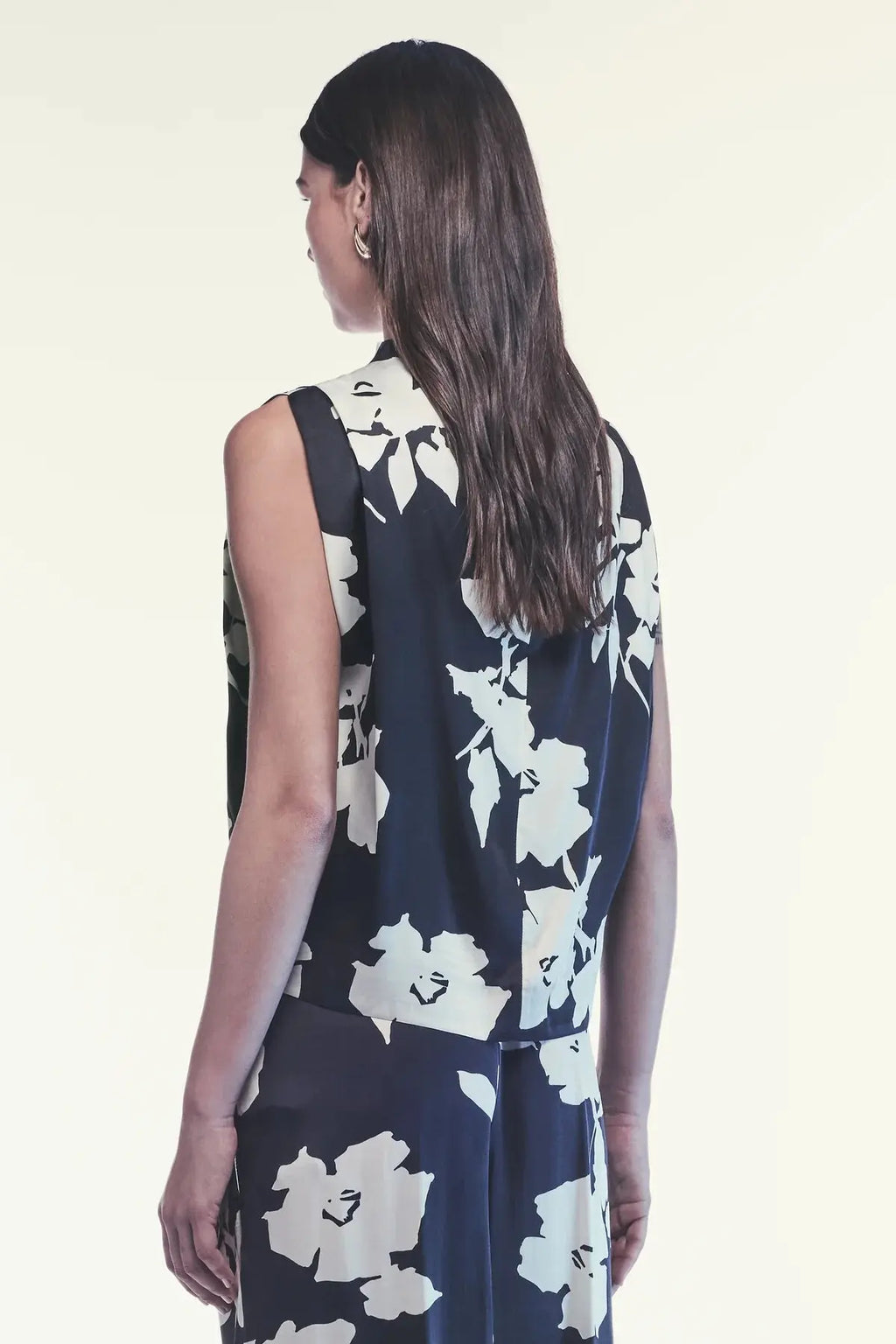 Liviana Conti Top Kim in raso di viscosa stampato mod F5WU21 AI25 Liviana Conti