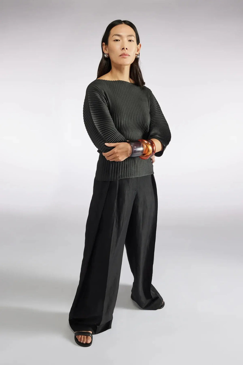 Liviana Conti Top in maglia plissettato mod. F5SG42 PE25 image 1