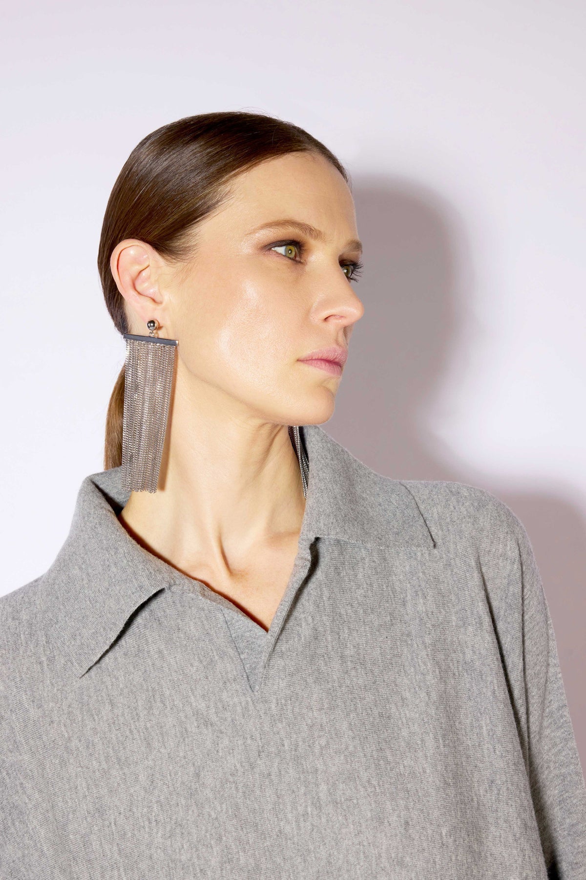Liviana Conti Maglia Debbie in pura lana vergine con colletto polo mod F6WB16 AI26 Liviana Conti