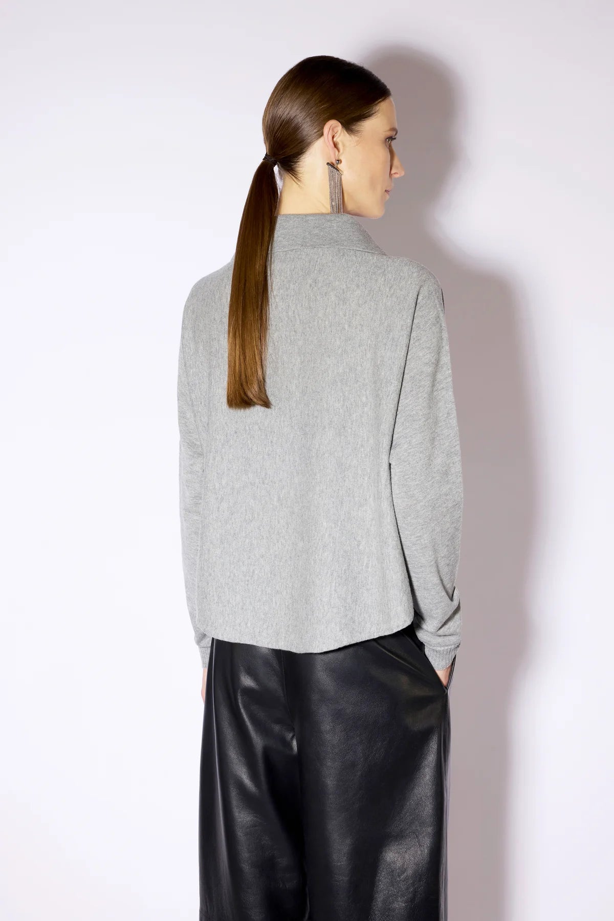 Liviana Conti Maglia Debbie in pura lana vergine con colletto polo mod F6WB16 AI26 Liviana Conti