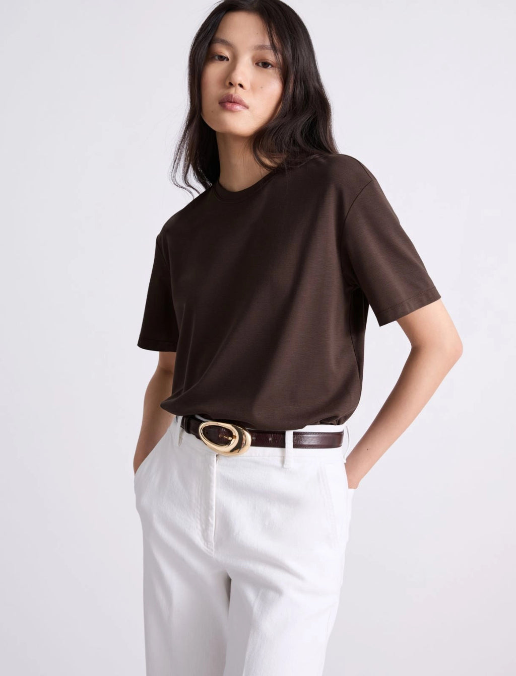 Marella T- shirt boxy punto milano leggero MLILago PE26 Marella