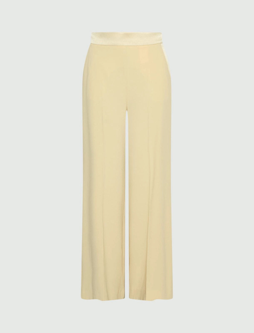 Marella Pantalone ampio in envers satin MLLStampa, giallo PE26 Marella