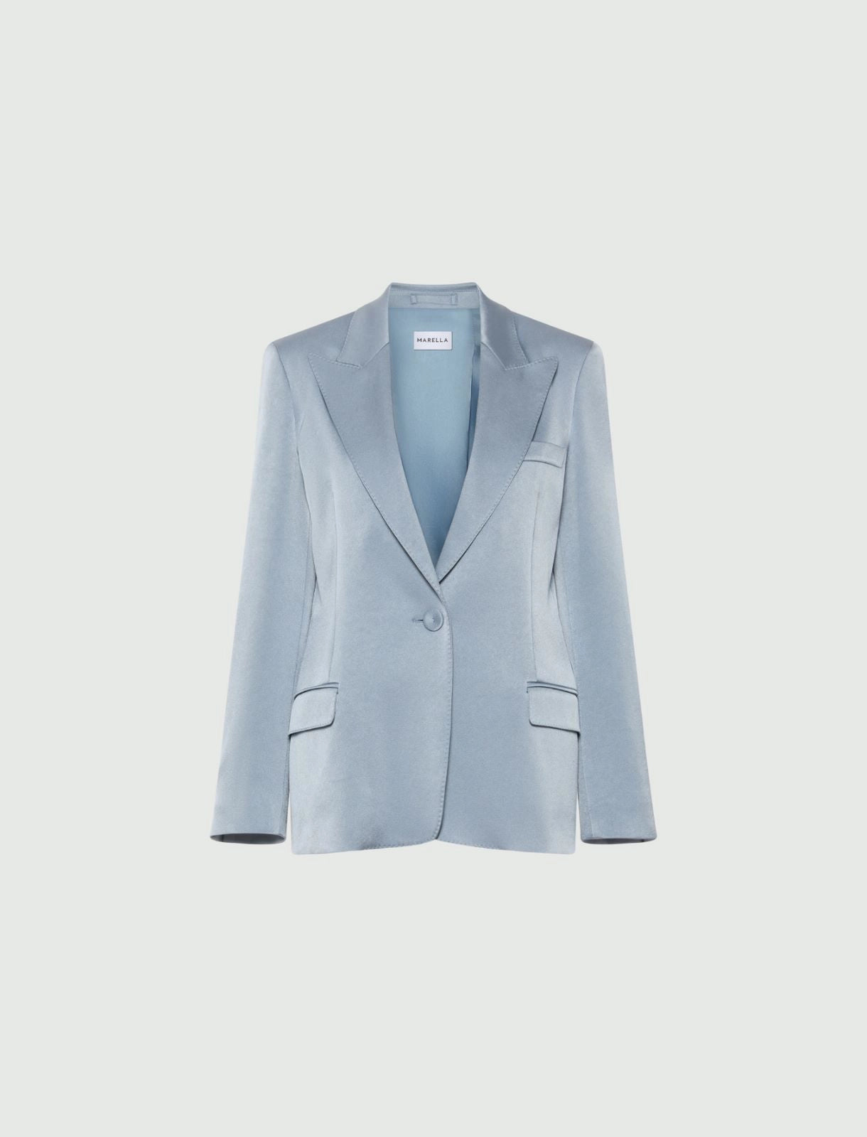 Marella Blazer monopetto in satin MLLZimino AI26 Marella