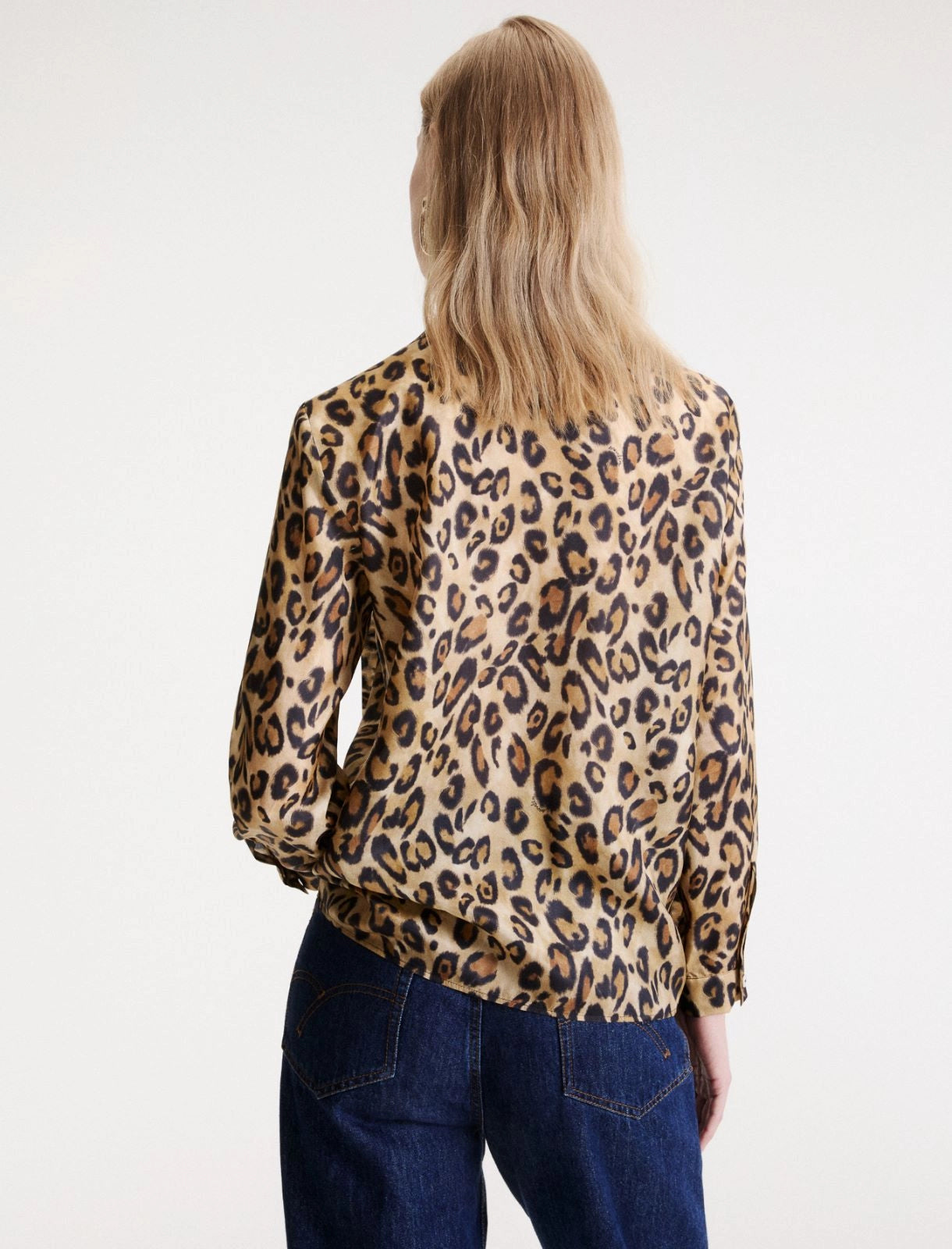 Marella Sport Camicia in seta habotai stampa animalier MLSNastro AI26 Marella Sport