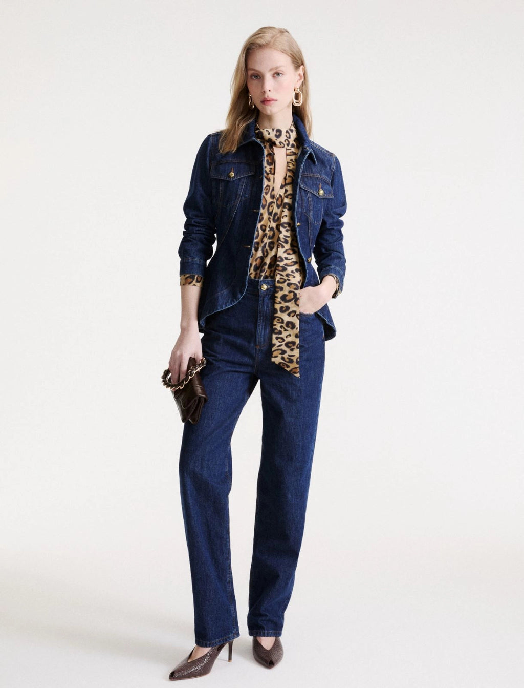 Marella Sport Camicia in seta habotai stampa animalier MLSNastro AI26 Marella Sport