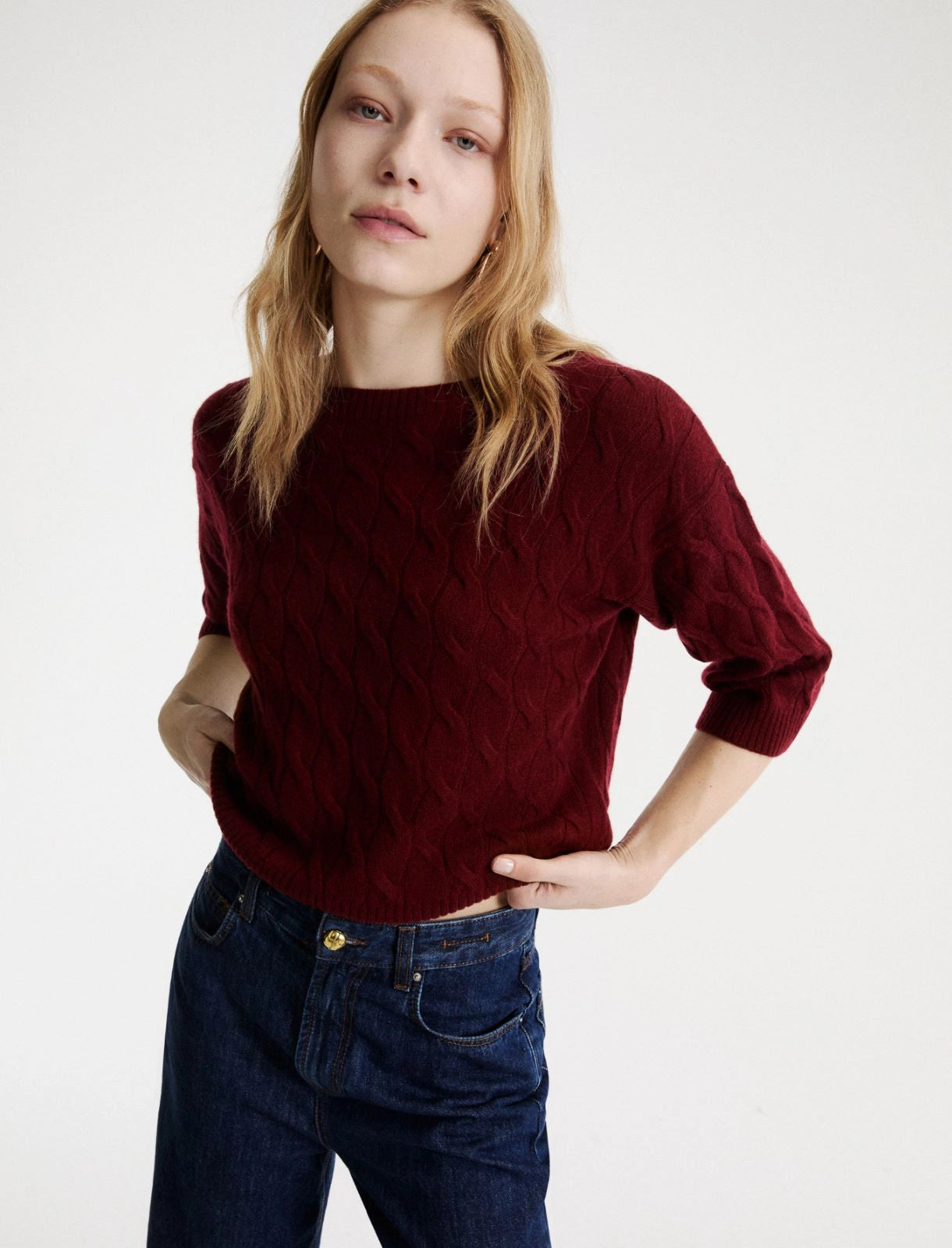 Marella Sport Maglia a trecce in cashmere MLSRadura AI26 Marella Sport