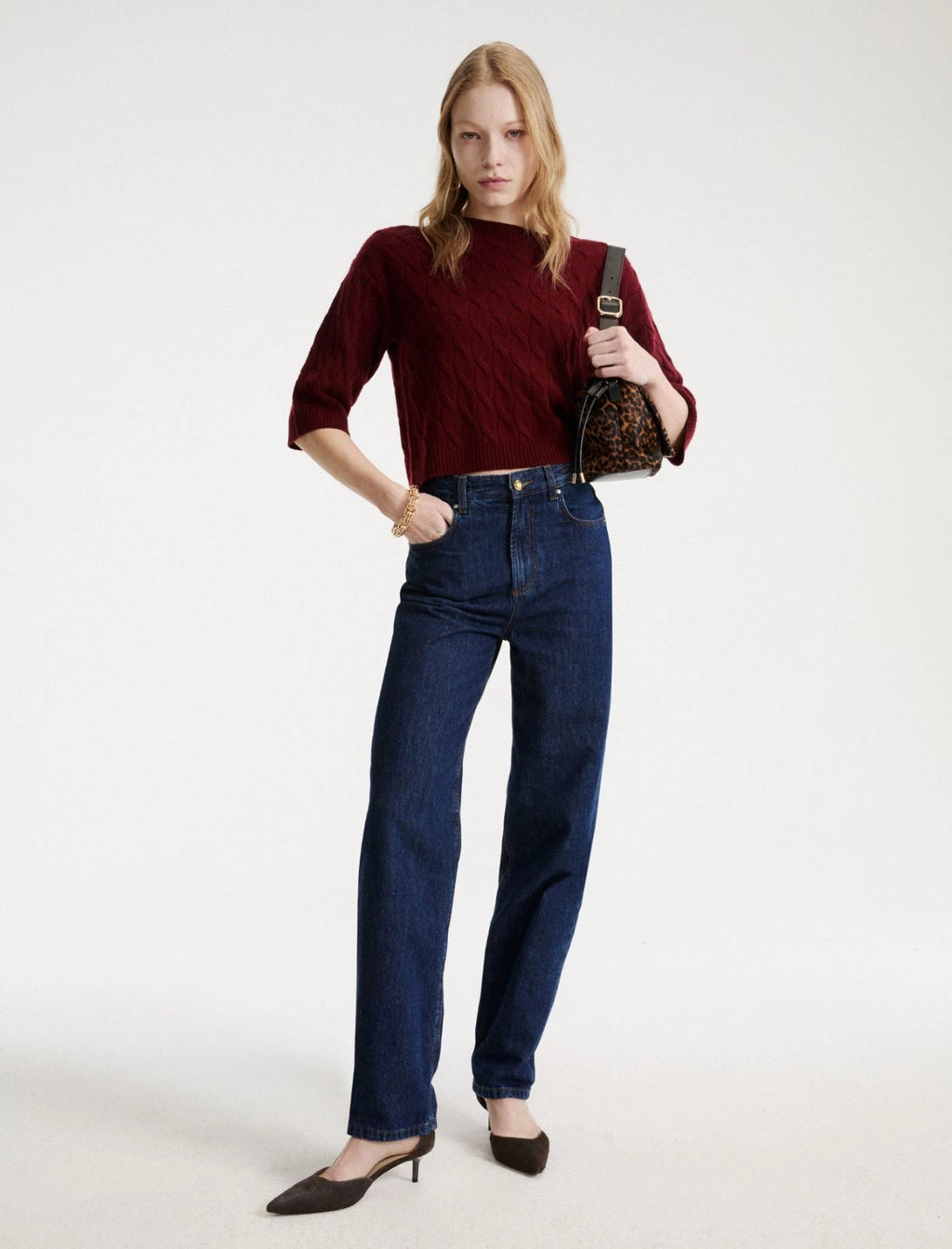 Marella Sport Maglia a trecce in cashmere MLSRadura AI26 Marella Sport