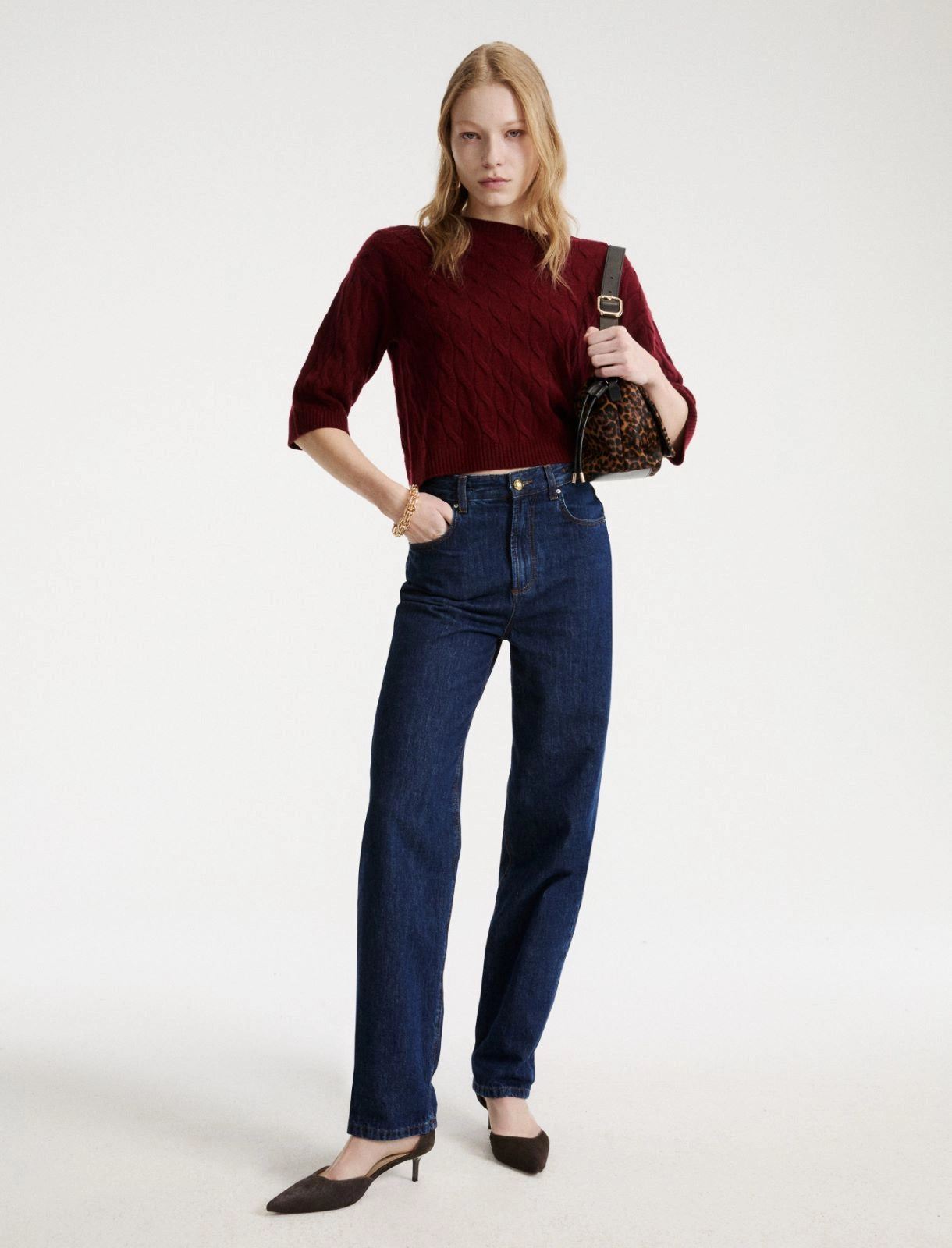 Marella Sport Maglia a trecce in cashmere MLSRadura AI26 Marella Sport