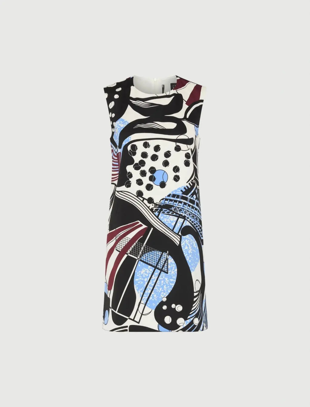 Marella ART. 365 Abito smanicato con macro stampa Rink AI25 Marella