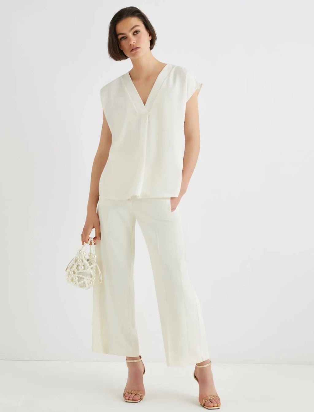 Marella ART. 365 Blusa in satin fluido Brina AI25 Marella