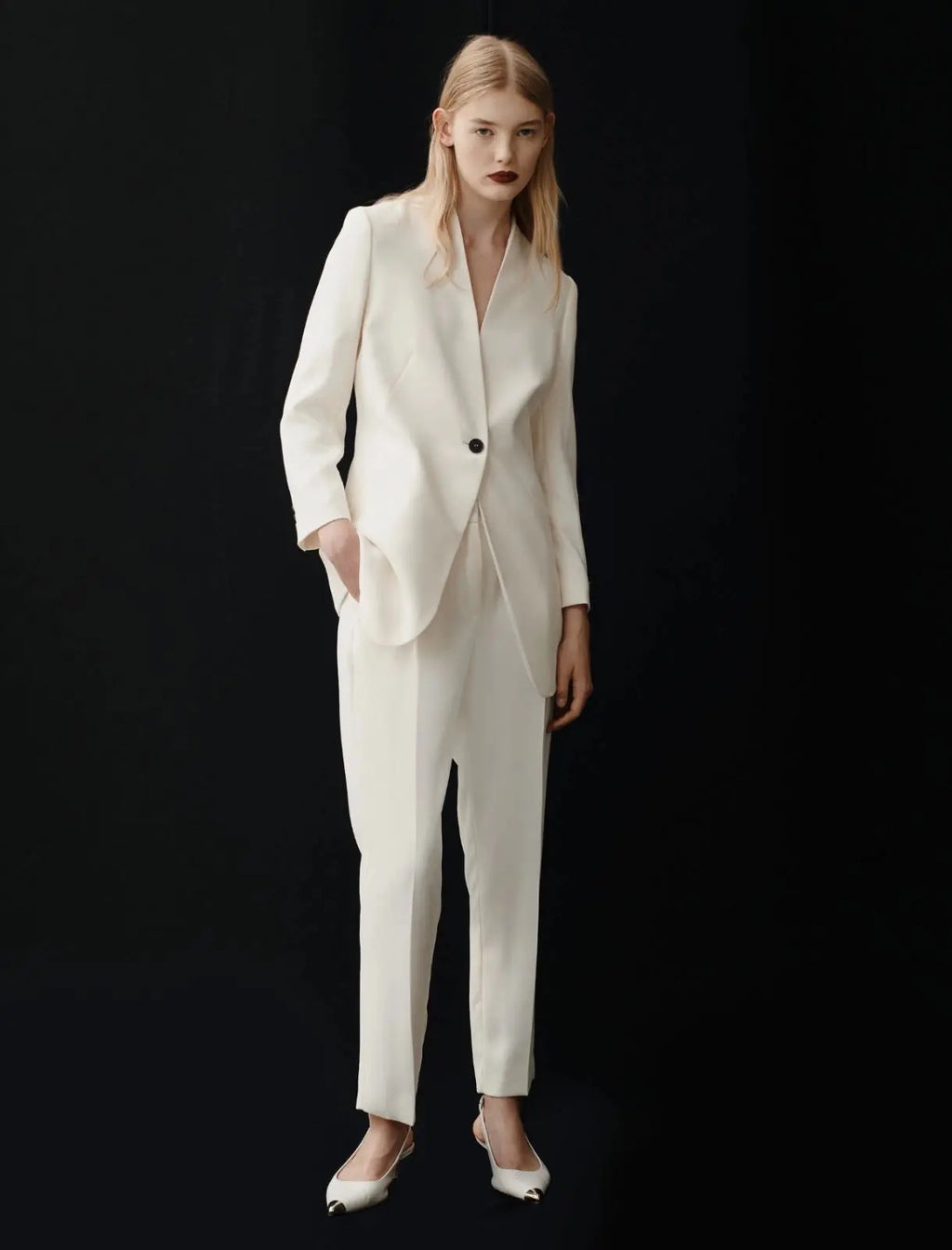 Marella ART. 365 Giacca lunga in enver satin riciclato Milla PE25 image 0