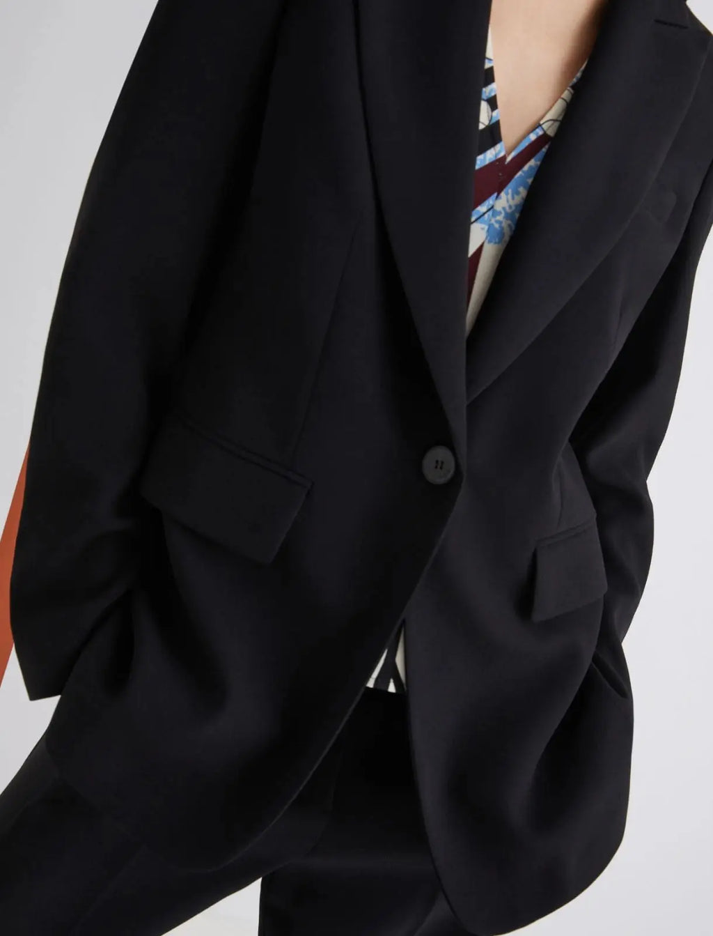 Marella ART. 365 Giacca monopetto in envers satin Kelly AI25 Marella