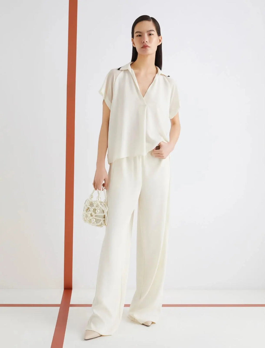 Marella ART. 365 Polo in satin Calmo AI25 Marella