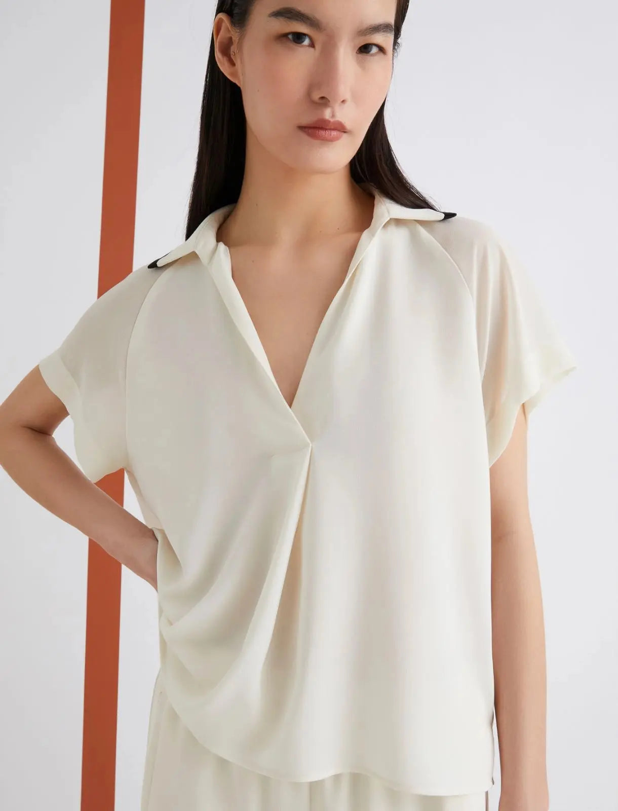 Marella ART. 365 Polo in satin Calmo AI25 Marella
