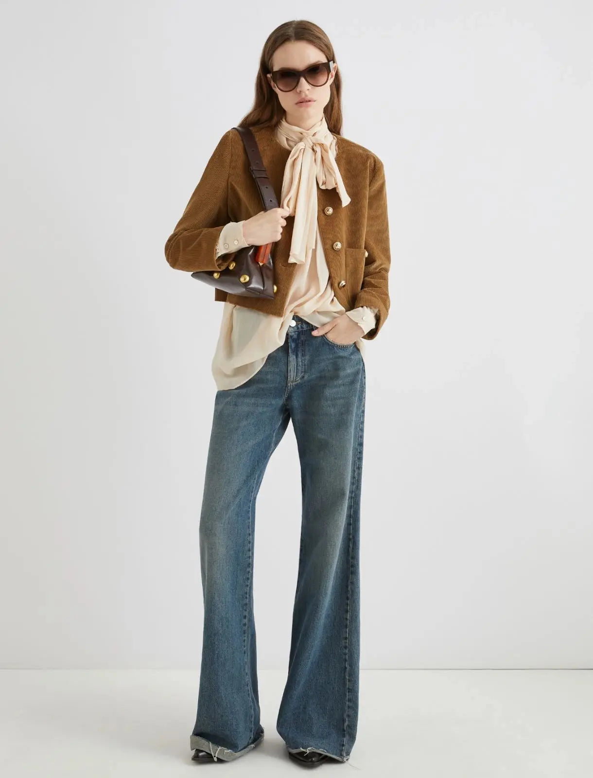 Marella Blusa in georgette Canapa AI25 Marella